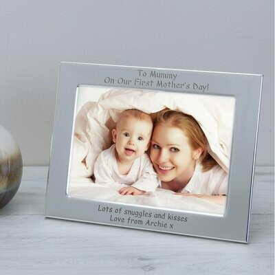 Silver Plated Frame To Mummy On...
