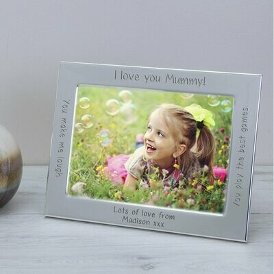 Silver Plated Frame I or We love... 6x4