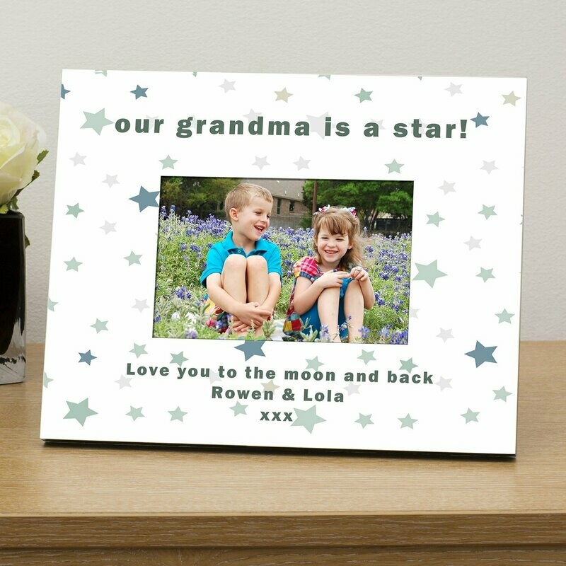 our .....is a star personalised photo frame