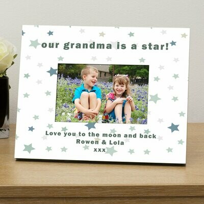 our .....is a star personalised photo frame