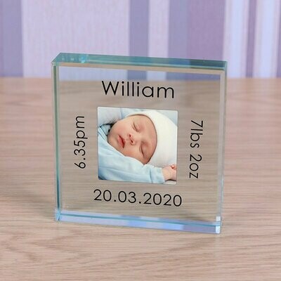 Glass Token - New Baby