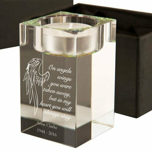 Angel Wings Memorial Tealight Holder