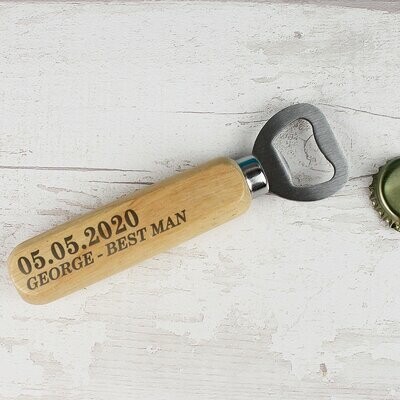 ​Personalised Wooden Bottle Opener