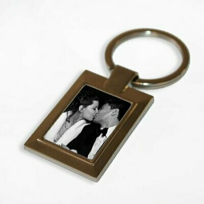PERSONALISED RECTANGLE PHOTO KEYRING
