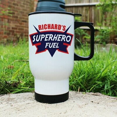 DAD&#39;S SUPERHERO FUEL TRAVEL MUG