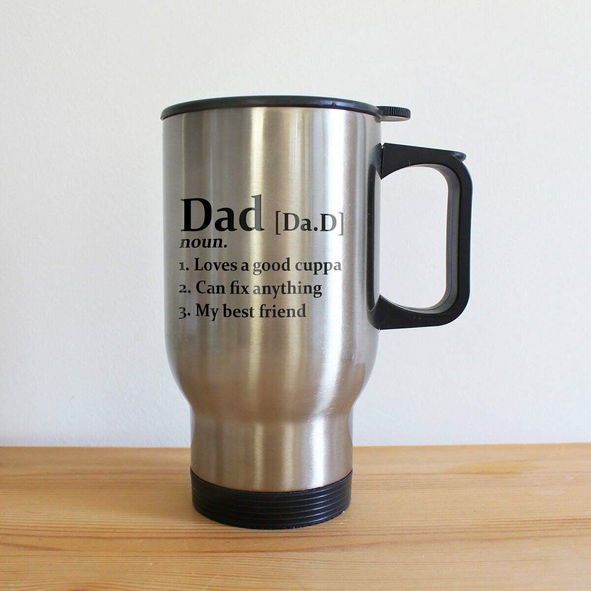 DEFINITION OF DAD SILVER TRAVEL MUG