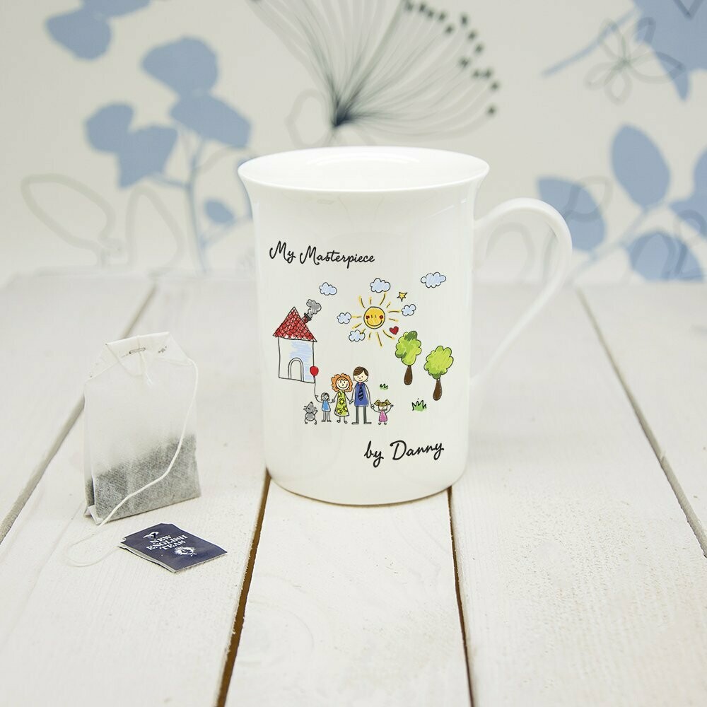 MY MINI MASTERPIECE PERSONALISED ARTWORK BONE CHINA MUG