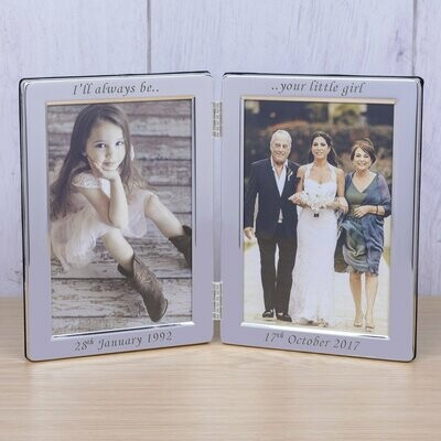 ​Silver Plated Double Frame I&#39;ll always be..