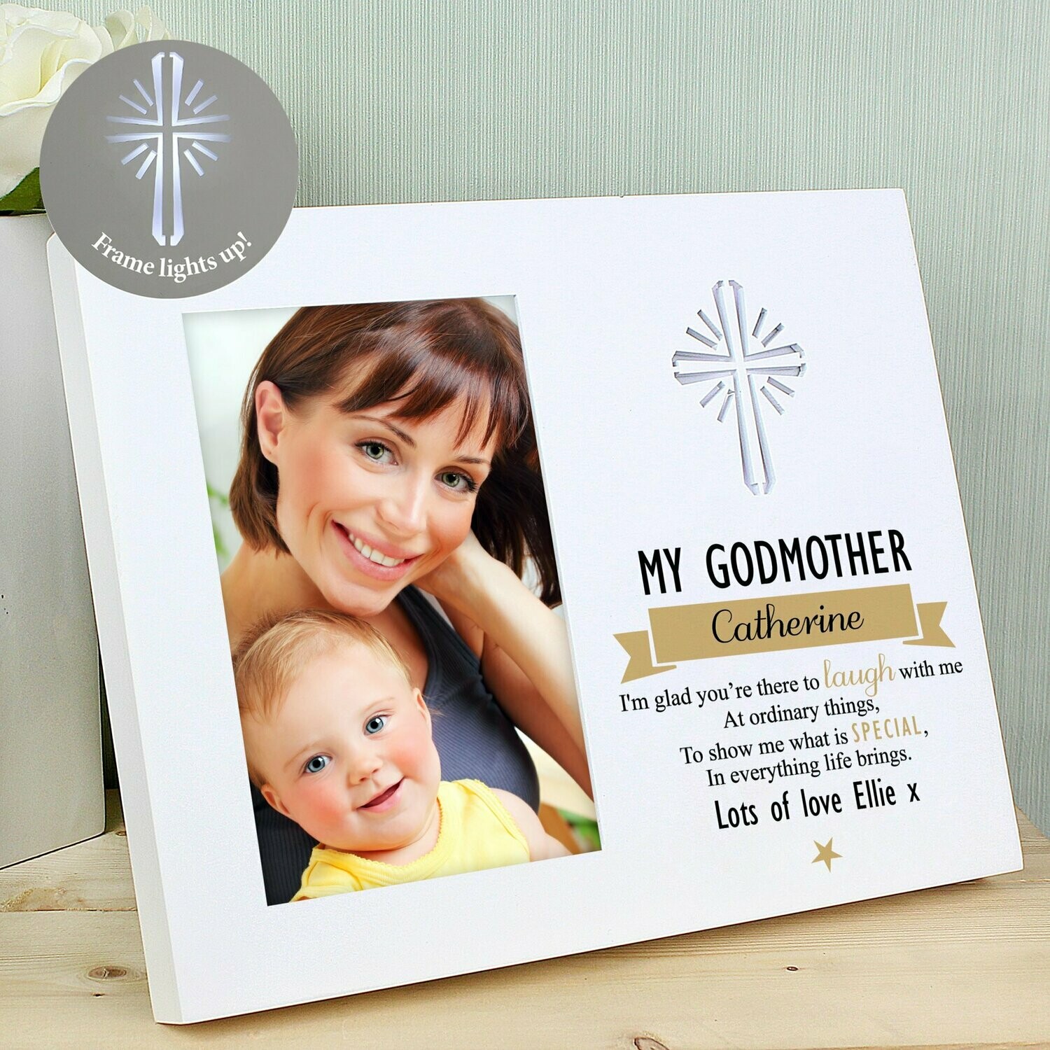 ​Personalised Im Glad 6x4 Light Up Frame