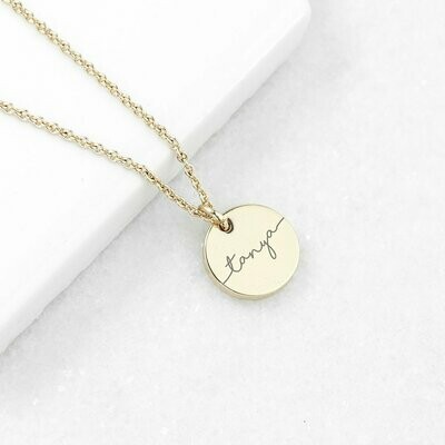 PERSONALISED DISC NECKLACE