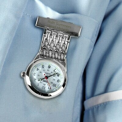 Personalised Nurse&#39;s Fob Watch