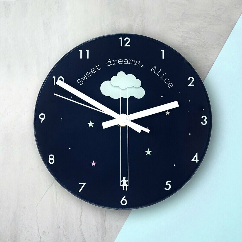 SWEET DREAMS LITTLE ONE PERSONALISED WALL CLOCK
