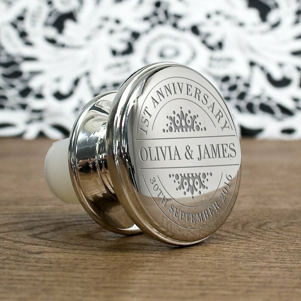 HAPPY ANNIVERSARY WINE BOTTLE STOPPER