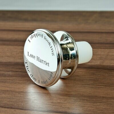 ENGRAVED &#39;YOU&#39;RE THE ONE&#39; WINE BOTTLE STOPPER