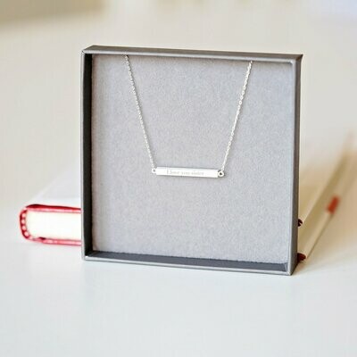 Personalised Horizontal Necklace