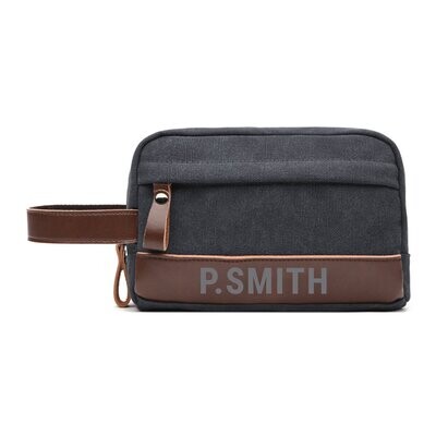 PERSONALISED WEEKENDER DENIM WASH BAG