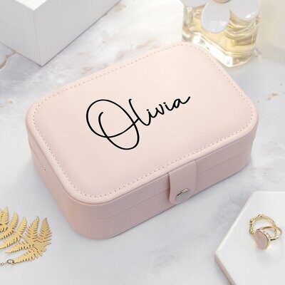 TREAT REPUBLIC BLUSH PINK JEWELLERY CASE