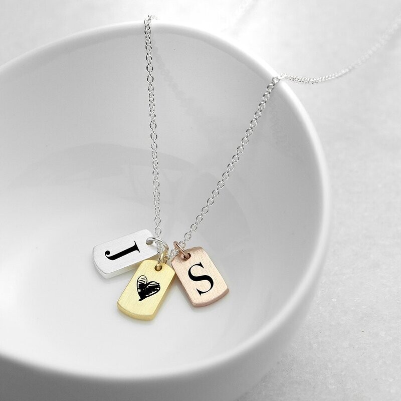 PERSONALISED ME AND YOU MINI TAG NECKLACE