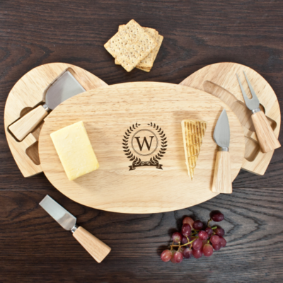 MONOGRAM FEATURE CLASSIC CHEESE BOARD SET