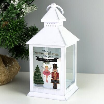 Personalised Nutcracker White Lantern