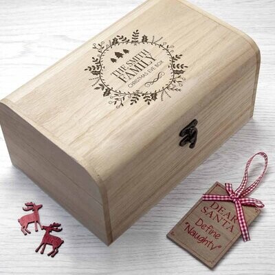 PERSONALISED TRADITIONAL FAMILY CHRISTMAS EVE CHEST