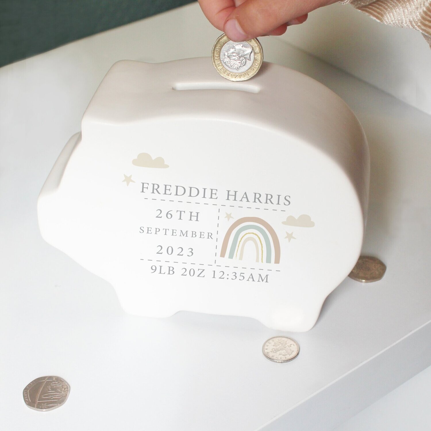 Rainbow Piggy Bank