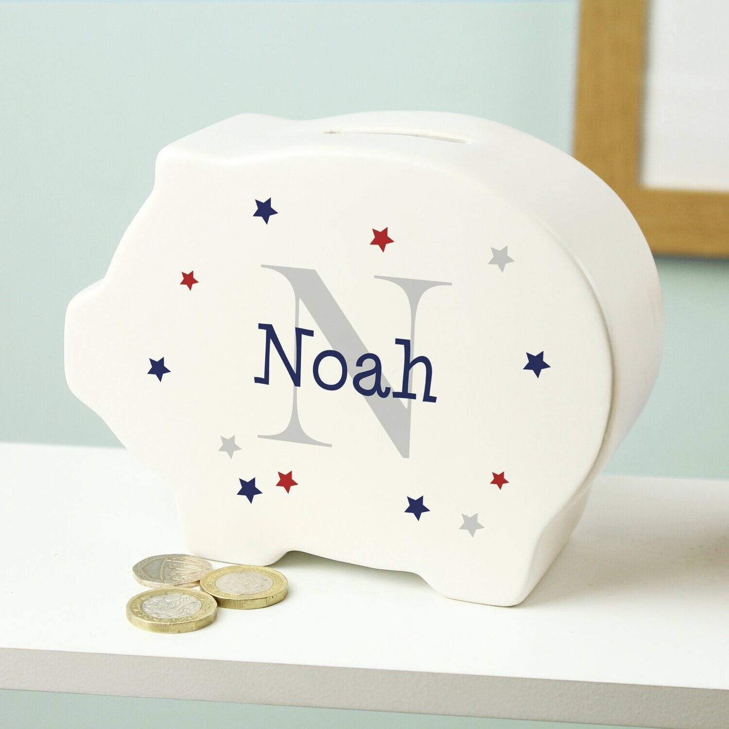Name &amp; Initial Piggy Bank