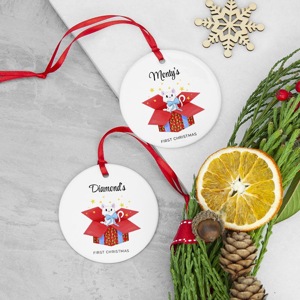 CAT’S FIRST CHRISTMAS ORNAMENT