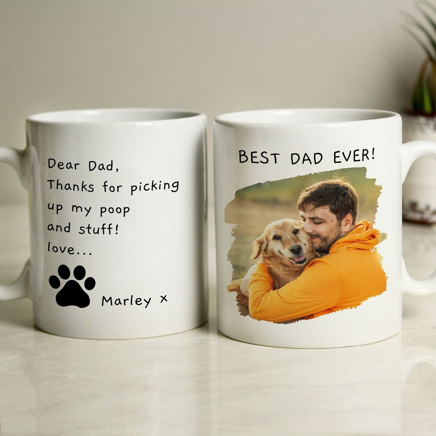 Free Text Pet Photo Upload Mug