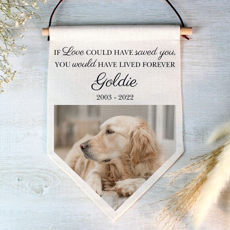 ​Photo Upload Pet Memorial Hanging Banner