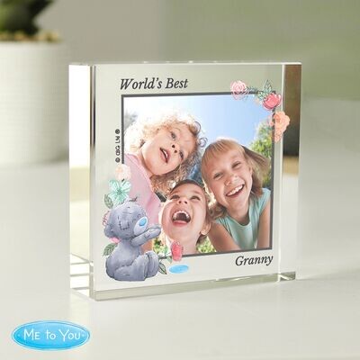Me To You Floral Photo Upload Crystal Token