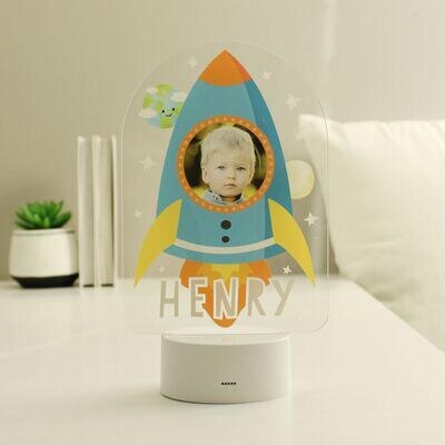 Rocket Photo Upload LED Colour Changing Night Light