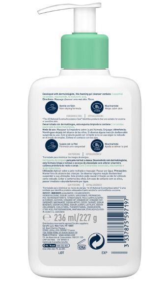 Cerave Gel Limpiador Espumoso