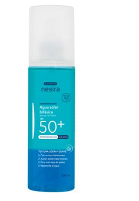 Acof. Nesira agua solar bifásica SPF50+ 200ML Acof. Nesira agua solar bifásica SPF50+ 200ML