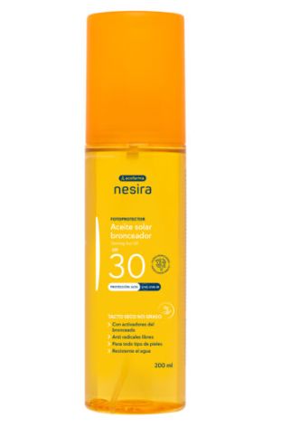 Acof. Nesira aceite seco bronceador SPF30 200ml Acof. Nesira aceite seco bronceador SPF30 200ml