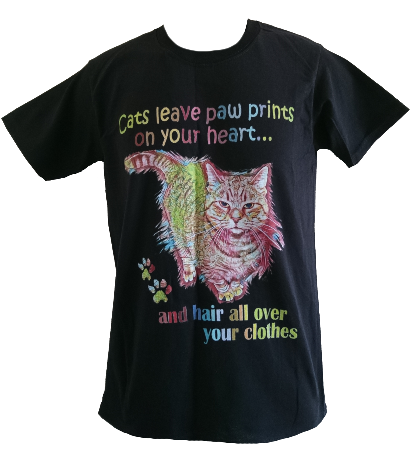 Cats Leave Paw Prints On Your Heart Unisex T-Shirt