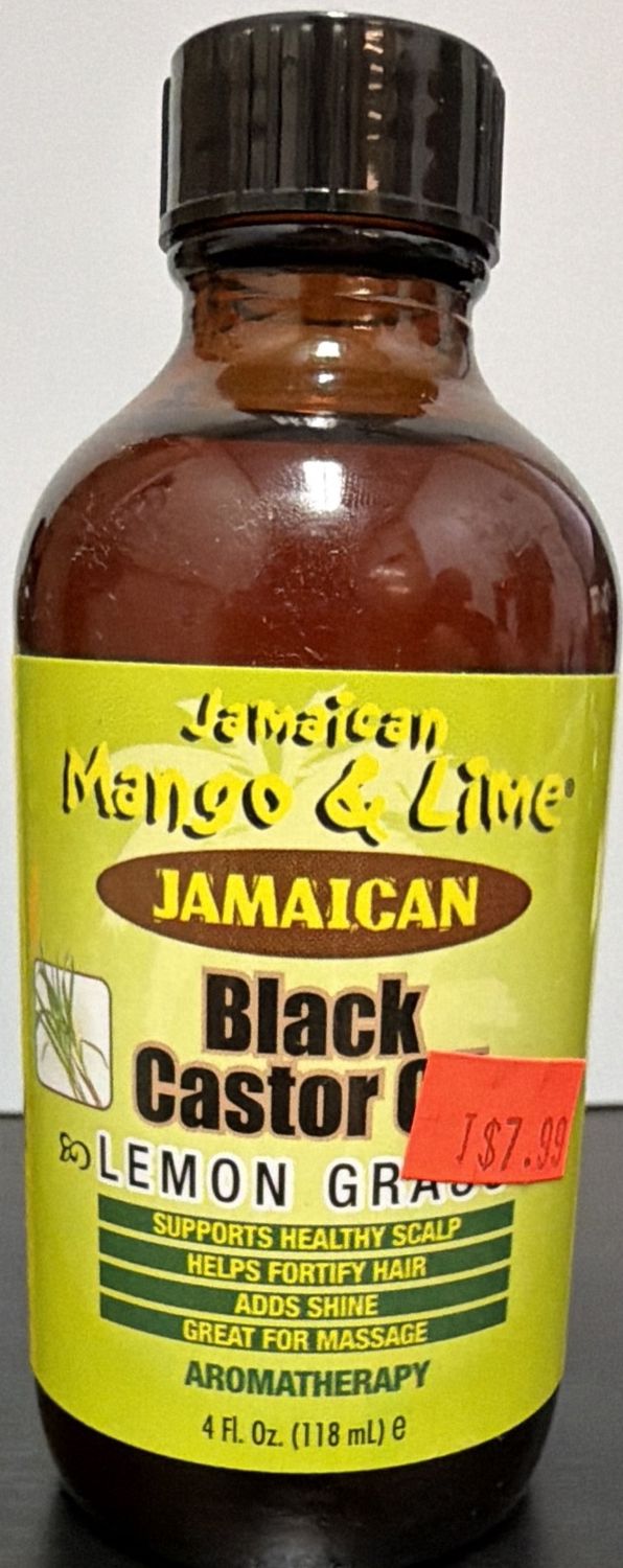 JML BLK CASTOR OIL LEMON GRASS 4OZ