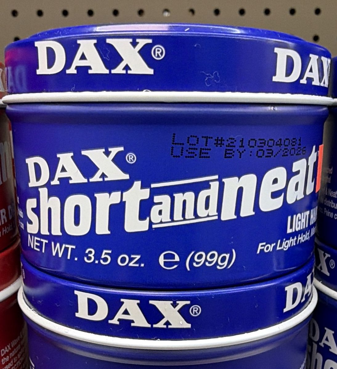 DAX SHORT &amp; NEAT LIGHT HAIR DRESS 3.5OZ