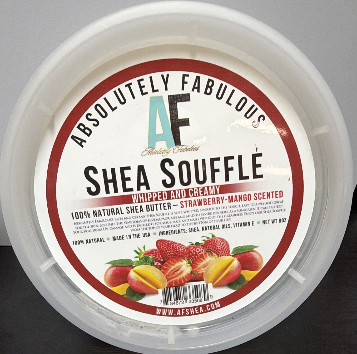 ABSOLUTELY FAB SHEA SOUFFLE STRAW MANG 8OZ