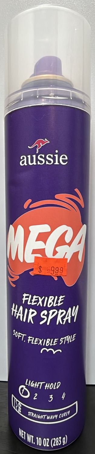 AUSSIE MEGA HAIR SPRAY 10OZ