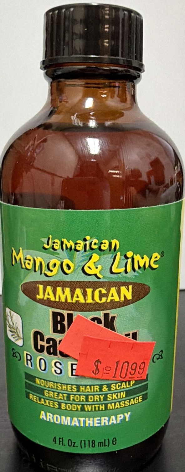JML BLK CASTOR OIL ROSEMARY 4OZ