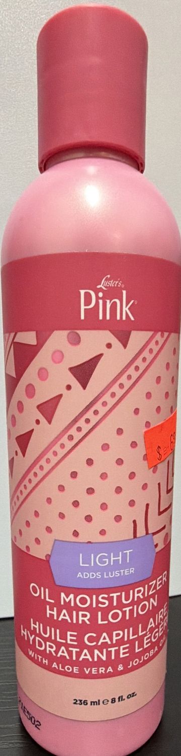 PINK LIGHT OIL MOIST HAIR LOTION 8OZ