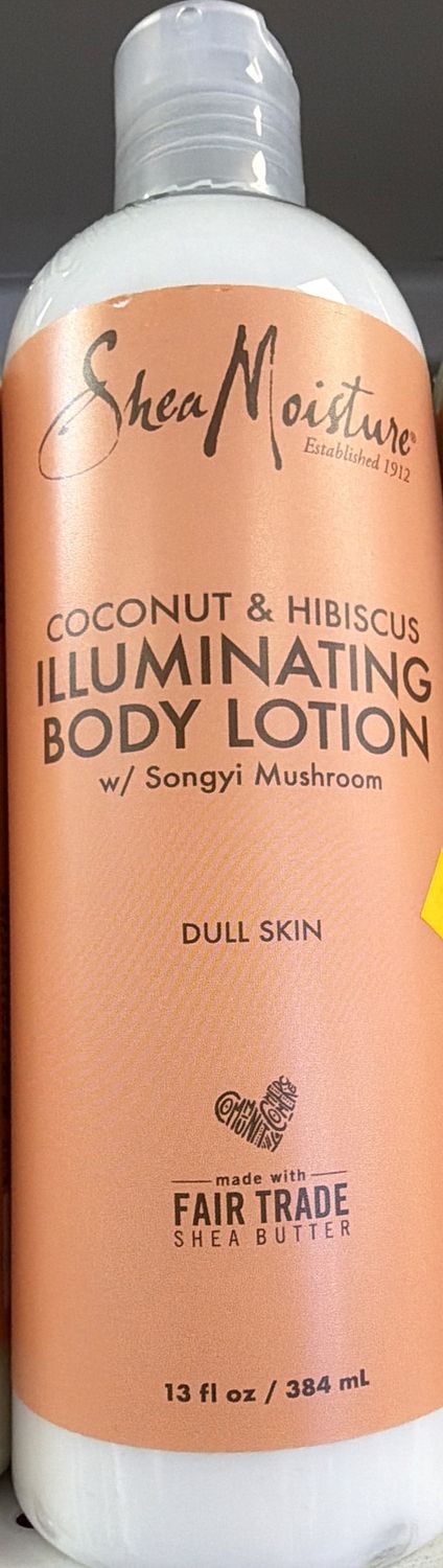 SHEA MOIST ILLUMINATING BODY LOTION 13OZ
