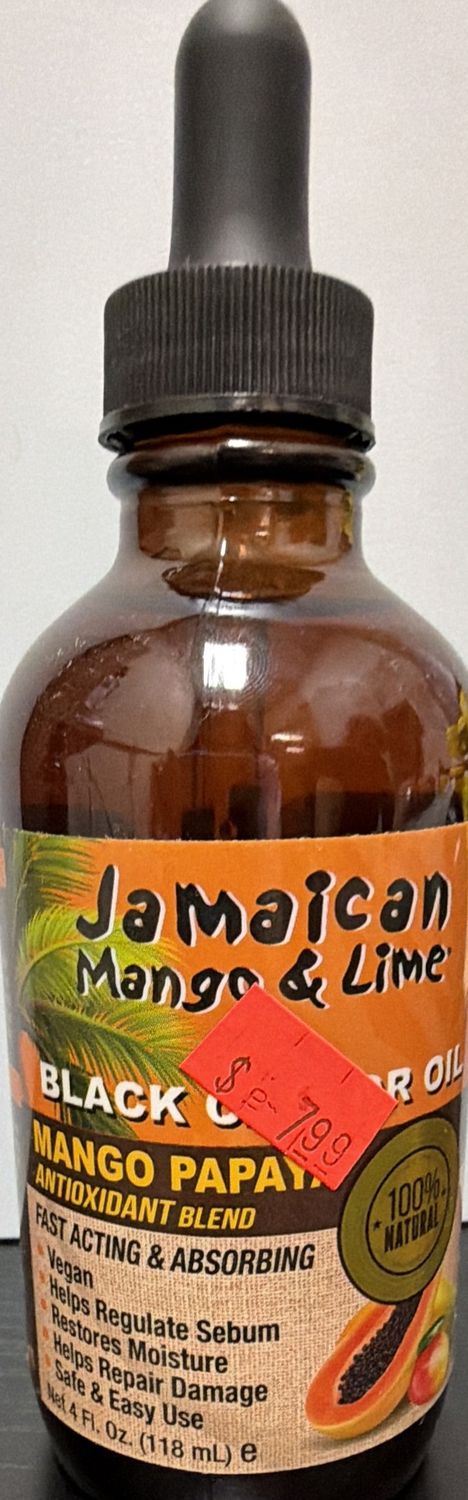 JML BLK CASTOR OIL MANGO PAPAYA 4OZ