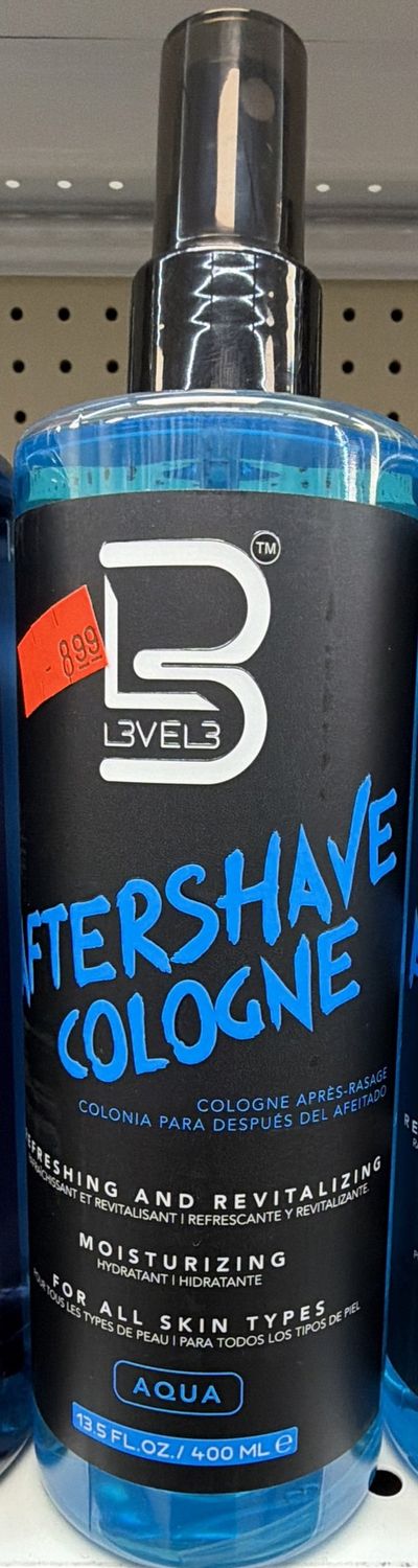 LEVEL 3 AFTER SHAVE COLOGNE AQUA 13.5 OZ