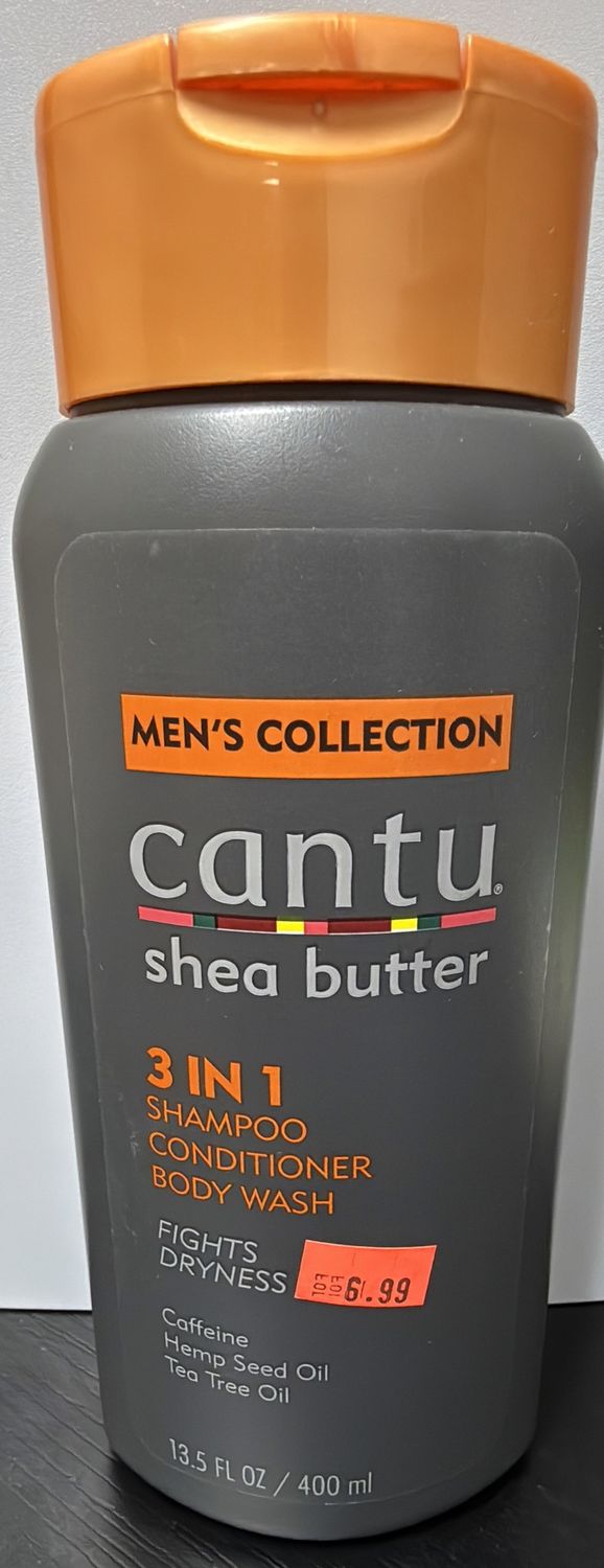 CANTU S/B 3IN1 SHAMP COND BODY WASH 13.5OZ