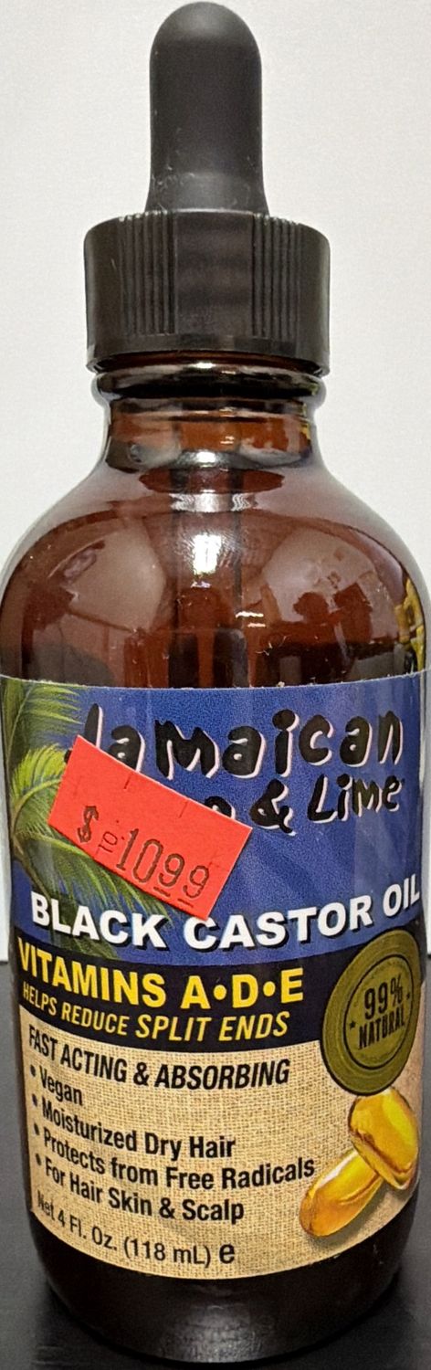 JML BLK CASTOR OIL VITAMIN A-D-E 4OZ