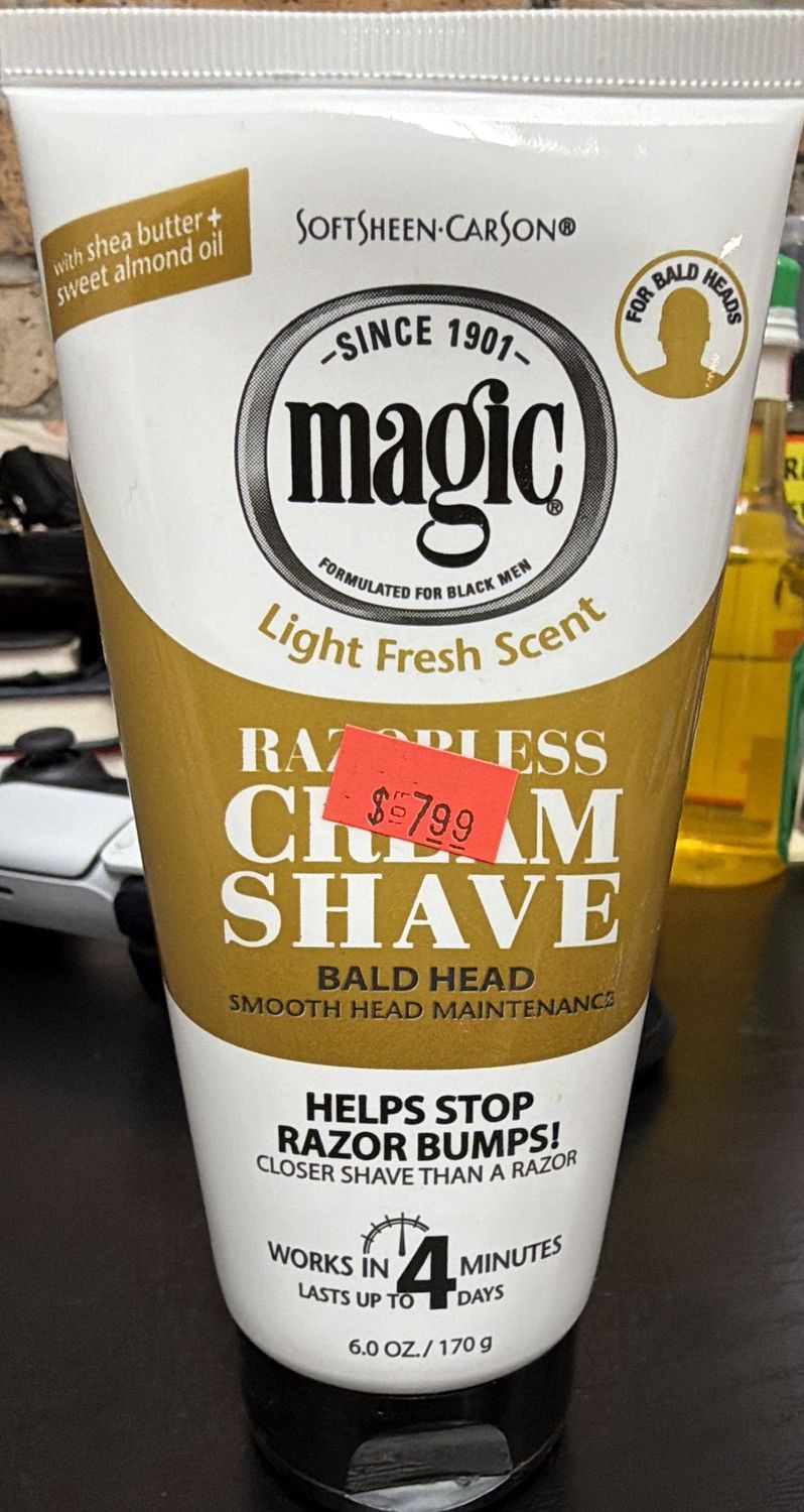 MAGIC CREAM SHAVE BALD HEAD 6OZ