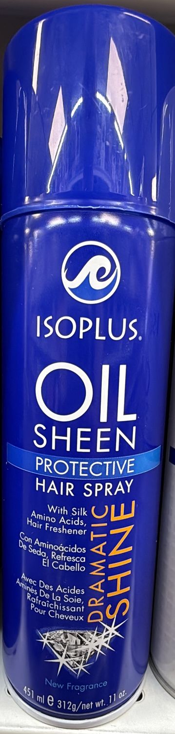 ISOPLUS OIL SHEEN PROTECT HAIR SPRAY 11OZ