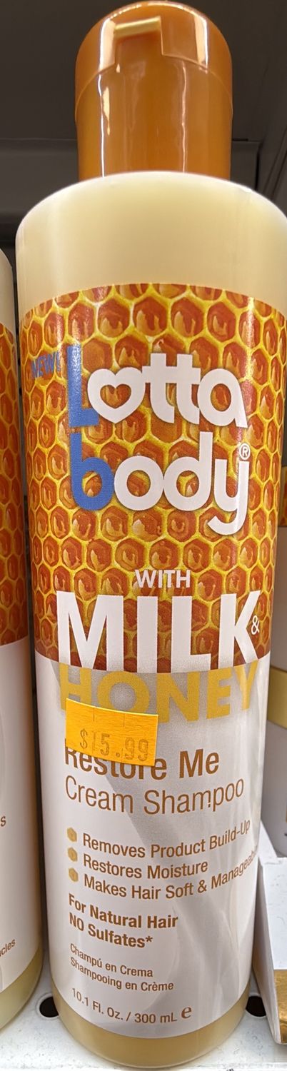 LOTTA BODY MLK/HNY RESTORE SHAMP 10.1OZ
